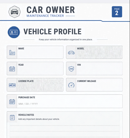 Ultimate Car Maintenance Tracker 🚗