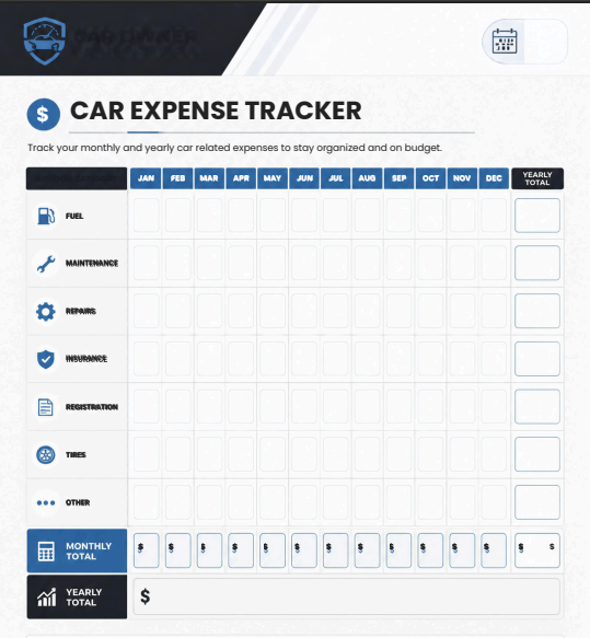 Ultimate Car Maintenance Tracker 🚗